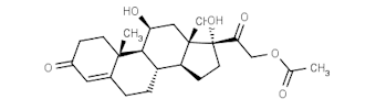 chemical structure of hydrocortisone
